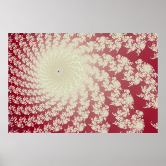 Glatter roter Whirlpool Poster (Vorne)