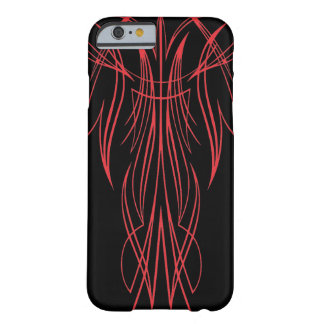 Glatter schwarzer Pinstriped Kasten Iphone6 Barely There iPhone 6 Hülle