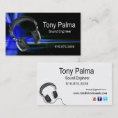 Glatter Toningenieur - Musikindustrie-Karte Visitenkarte (Vorne/Hinten)