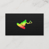 Glatter Wakeboarder Visitenkarte (Rückseite)