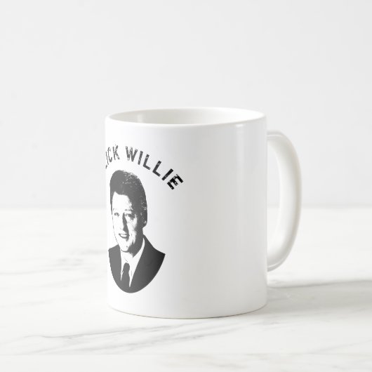 Glatter Willie - Bill Clinton Kaffeetasse (VorderseiteRechts)