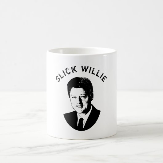 Glatter Willie - Bill Clinton Kaffeetasse (Mittel)