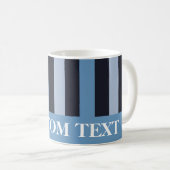Glattes Blau Striped Kaffeetasse (VorderseiteRechts)