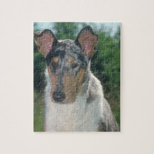 Glattes Collie Merle Hundepuzzlespiel Puzzle