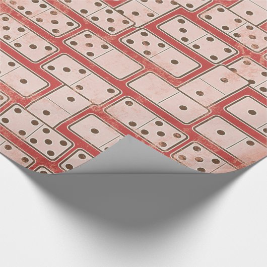 Glattes Domino-Packpapier Geschenkpapier (Ecke)