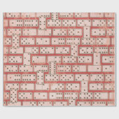 Glattes Domino-Packpapier Geschenkpapier (Flach)