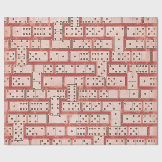 Glattes Domino-Packpapier Geschenkpapier (Flach)