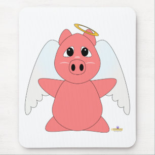 Glattes Engel Pink Mousepad