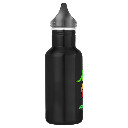 Glattes Fechten Edelstahlflasche (Links)