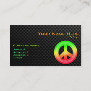 Glattes Friedenszeichen Visitenkarte