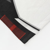 Glattes Fußball-Rot Fleecedecke (Ecke)