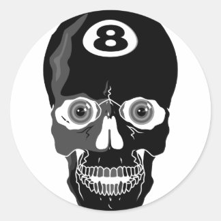 glattes Glück Runder Aufkleber