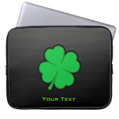 Glattes Kleeblatt Laptopschutzhülle (Vorderseite)