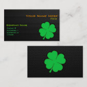 Glattes Kleeblatt Visitenkarte (Vorne/Hinten)