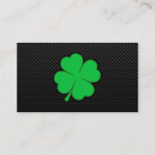 Glattes Kleeblatt Visitenkarte (Rückseite)