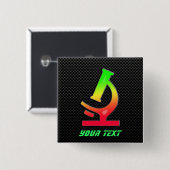 Glattes Mikroskop Button (Vorne & Hinten)