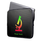 Glattes Mikroskop Laptopschutzhülle (Vorderseite Links)