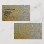 Glattes modernes strukturiertes Goldsilber des Visitenkarte (Vorne/Hinten)