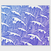 Glattes Packpapier, 30" x 6' JAPANER BEWEGEN Geschenkpapier (Flach)