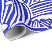 Glattes Packpapier, 30" x 6' JAPANER BEWEGEN Geschenkpapier (Rolleneckpunkt)