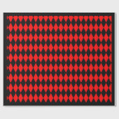 Glattes Packpapier, 30" x 6' ROTER HARLEKIN Geschenkpapier (Flach)
