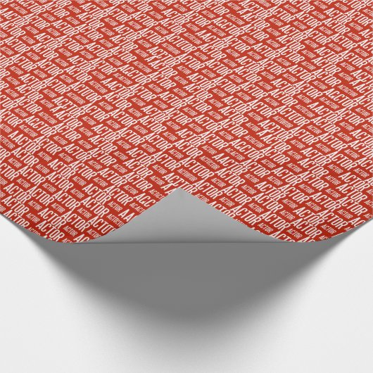 Glattes Packpapier 30x6 des Schauspielers (rot) (Ecke)