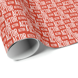 Glattes Packpapier 30x6 des Schauspielers (rot)