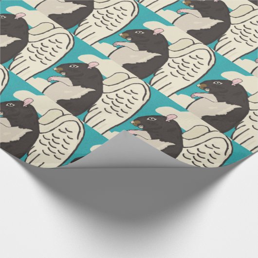 Glattes Packpapier der Engelsratte (Ecke)