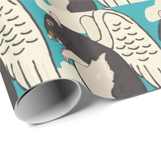 Glattes Packpapier der Engelsratte (Rolleneckpunkt)