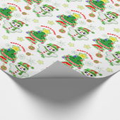 Glattes Packpapier des Babys erstes Weihnachts (Ecke)