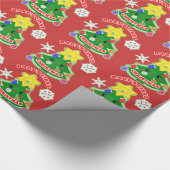 Glattes Packpapier des Babys erstes Weihnachts (Ecke)