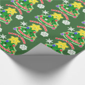 Glattes Packpapier des Babys erstes Weihnachts (Ecke)