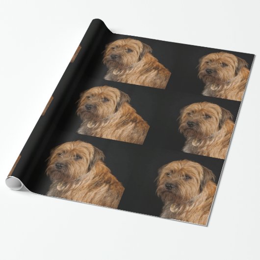 Glattes Packpapier GrenzTerriers, 30" x 6' (Ungerollt)