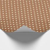 Glattes Packpapier punktiert Kreis-Brown-Creme (Ecke)