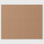 Glattes Packpapier punktiert Kreis-Brown-Creme (Flach)