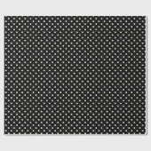 Glattes Packpapier punktiert Kreis-schwarze Creme (Flach)