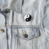 Glattes rundes Yin Yang Symbol Button (Beispiel)