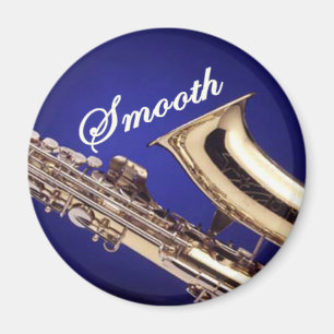 Glattes Saxophon Magnet