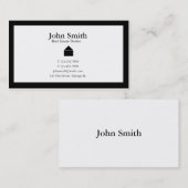 Glattes Schwarzes II Visitenkarte (Vorne/Hinten)