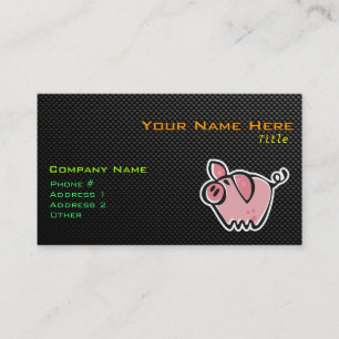 Glattes Schwein Visitenkarte