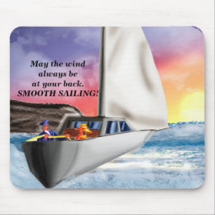 Glattes Segeln!. Mousepad