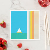 Glattes Segelparty Servietten (Beispiel)