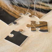 Glattes Tiger-Wildkatzen-Gesicht Puzzle (Seite)