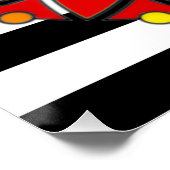 Glattfarben, LGBT-Unterstützer Mandala Poster (Ecke)