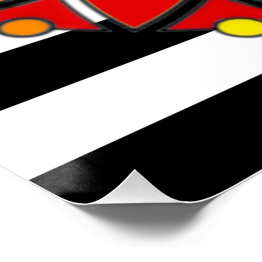 Glattfarben, LGBT-Unterstützer Mandala Poster (Ecke)