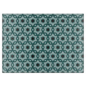 Glattform grün+schwarz geometrisch schneidebrett (Vorderseite)