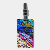 Glattglas, Tiffany - Stil, Gepäckanhänger (Vorderseite vertikal)