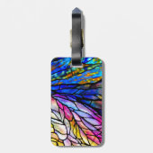 Glattglas, Tiffany - Stil, Gepäckanhänger (Rückseite vertikal)