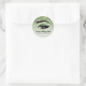 Glattglasur | Makeup artist Runder Aufkleber (Tasche)