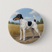 Glatthaar-Foxterrier Button (Vorderseite)